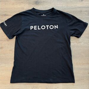 Peloton Century 100 Club Cycling Active Short Sleeve Men’s Black White Shirt